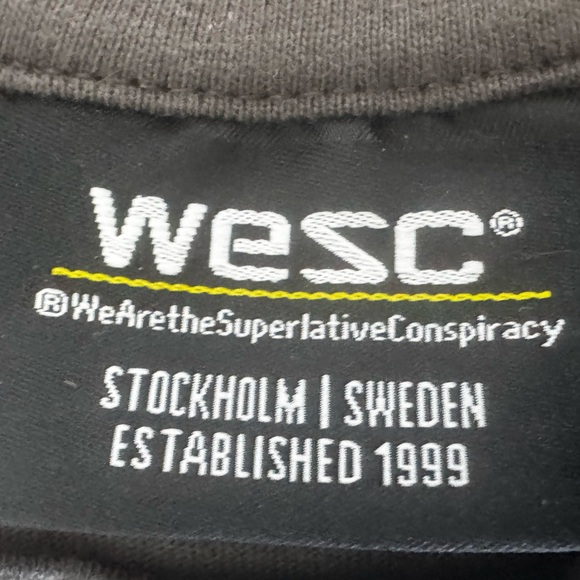 WeSC Eagle Flame Graphic Tee Black Streetwear Varsity Men’s Medium NWT crewneck - Picture 4 of 7